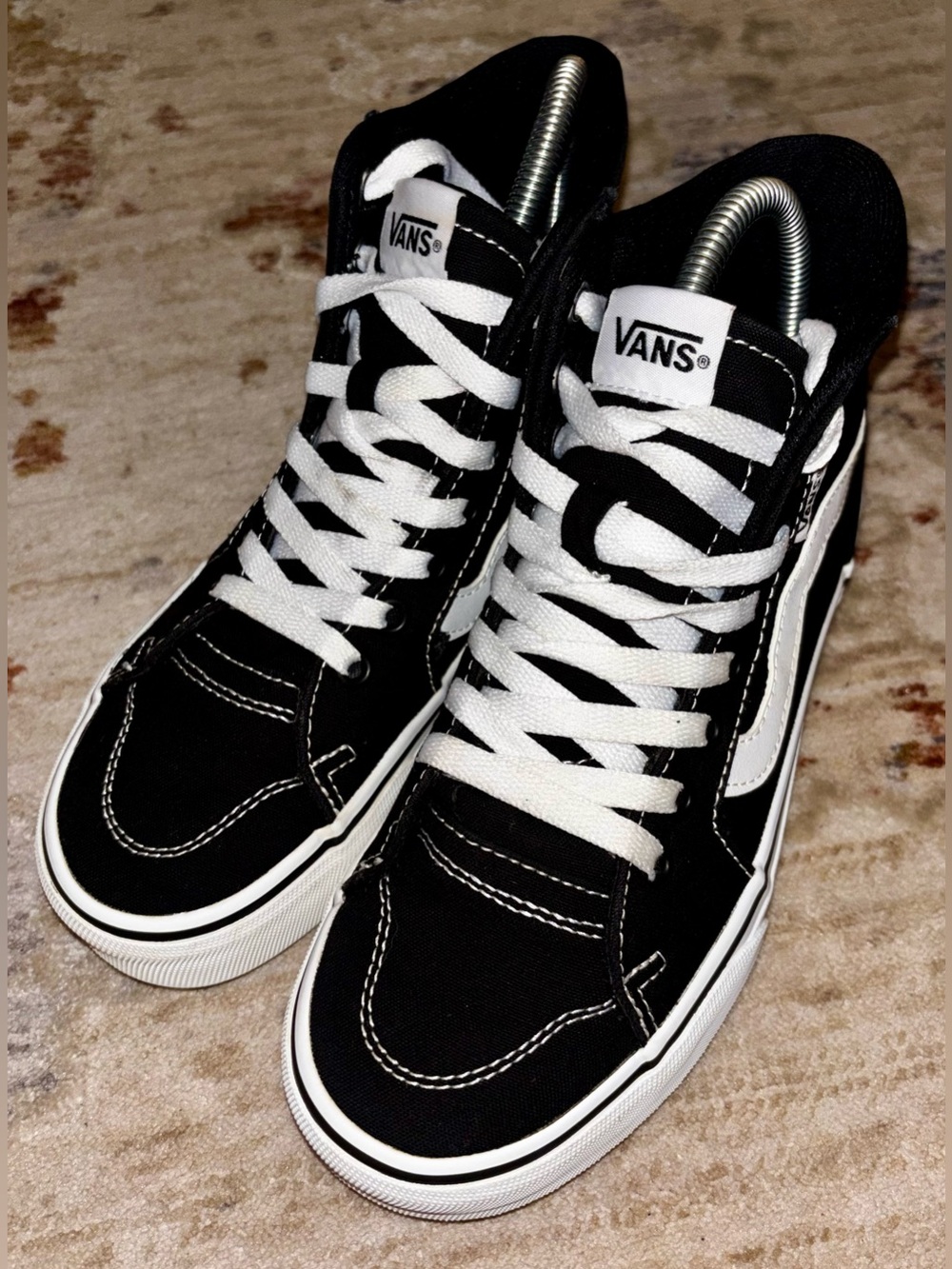 Vans Sk8 Hi Black Lace Up Sneakers